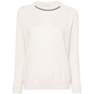 Brunello Cucinelli Long Sleeve Crew-Neck Sweater