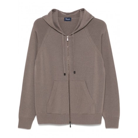 Drumohr Hooded Zip Cardigan