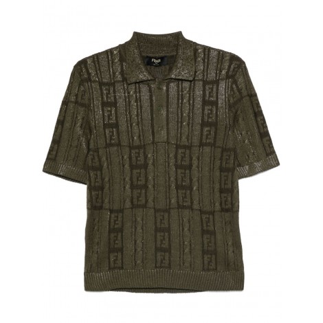 Fendi `Ff Sparkle` Polo Shirt