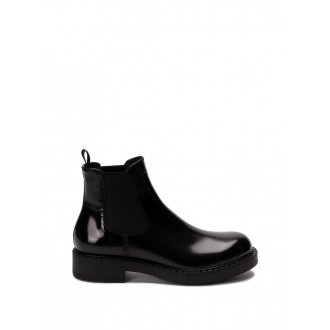 Prada Brushed Leather Chelsea Boots