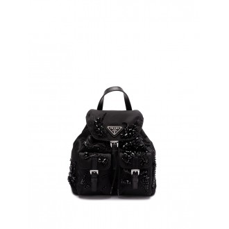 Prada Re-Nylon` And `Saffiano` Leather Backpack