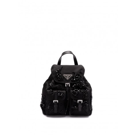 Prada Re-Nylon` And `Saffiano` Leather Backpack