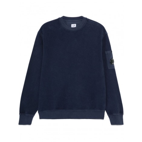 C.P. Company `Brushed Emerized Diagonal Fleece` Crew-Neck Sweatshirt