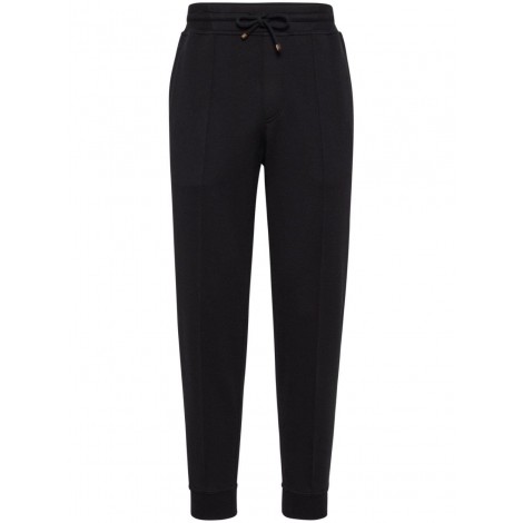 Brunello Cucinelli Pants With Crête Detail And Elasticated Cuffs