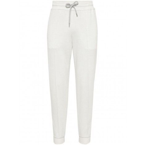 Brunello Cucinelli Pants With Crête Detail And Elasticated Zipper Cuff