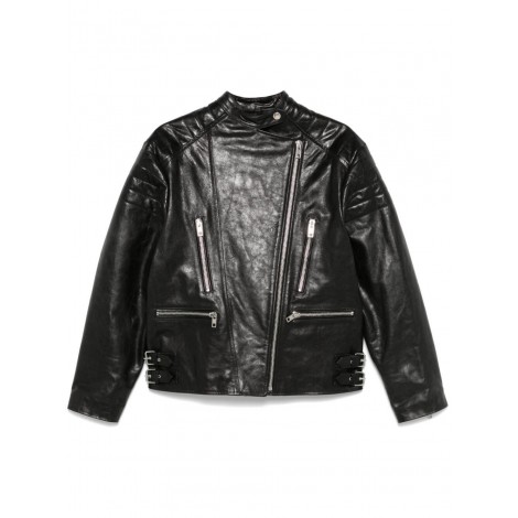 Twin Set Leather-Like Biker Jacket