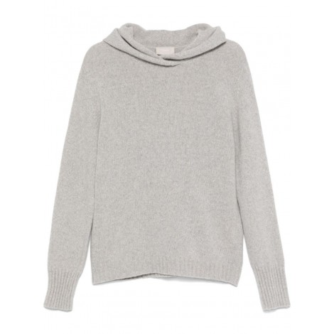 Drumohr Long Sleeve Boxy Hooded Sweater