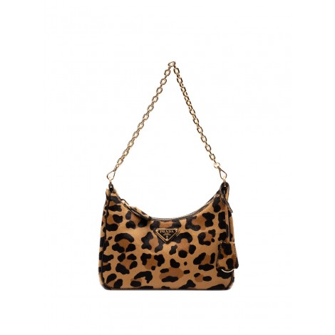 Prada Leopard Print `Prada Re-Edition` Bag 