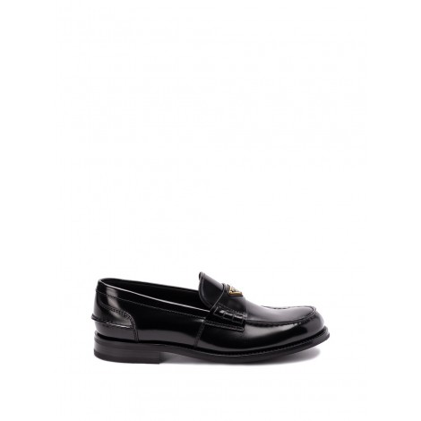 Prada Brushed Leather Loafers