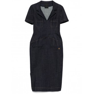 Givenchy Denim Pockets Midi Dress