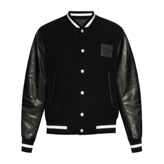 Givenchy `Mix Material` Varsity Jacket