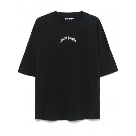 Palm Angels `Back Curved Logo` Oversize T-Shirt