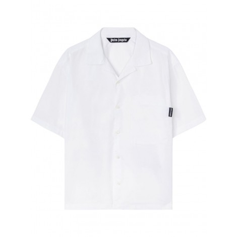 Palm Angels `Curved Logo Classic` Short Sleeve Shirt