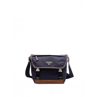 Prada Re-Nylon And Suede Shoulder Bag