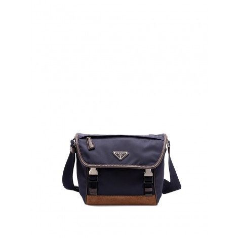 Prada Re-Nylon And Suede Shoulder Bag