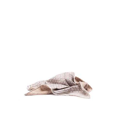 Brunello Cucinelli Pocket Square With Geometric Design