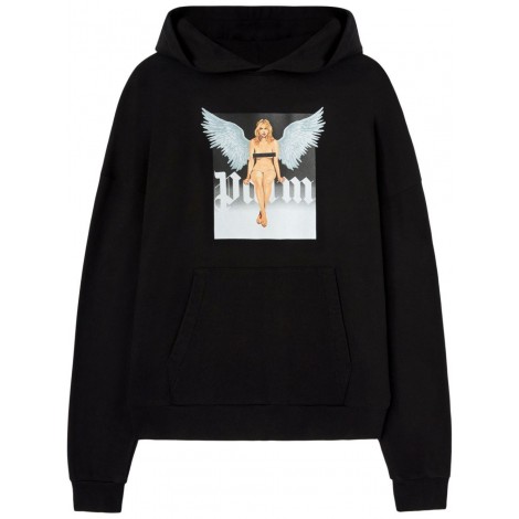 Palm Angels `Crystal Pin Up` Hoodie