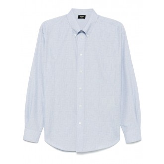 Fendi `Ff` Print Thin Stripes Shirt