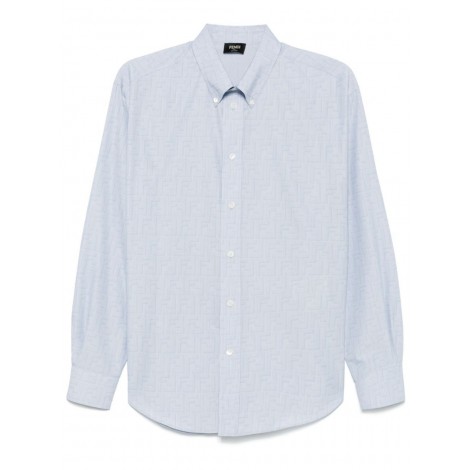 Fendi `Ff` Print Thin Stripes Shirt