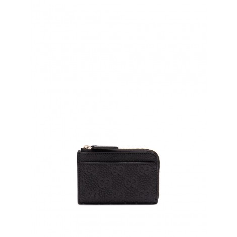 Gucci `Gg Emblem` Zip Card Case