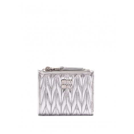 Miu Miu Small Matelassé Nappa Leather Wallet