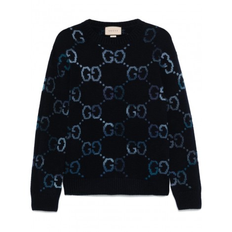 Gucci Long Sleeve Crew-Neck Sweater