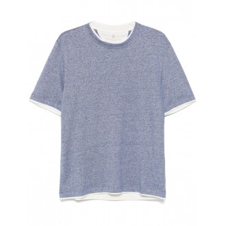 Brunello Cucinelli Crew-Neck T-Shirt With Faux-Layering