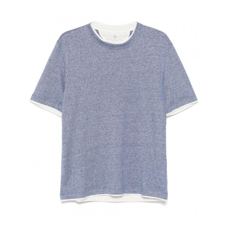 Brunello Cucinelli Crew-Neck T-Shirt With Faux-Layering