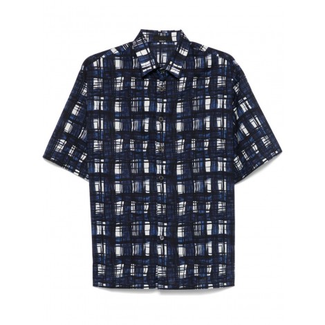 Prada Short-Sleeved Printed Cotton Shirt