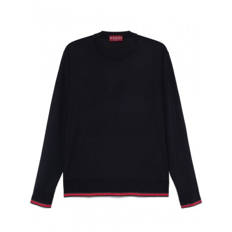 Gucci Long Sleeve Crew-Neck Sweater