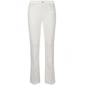 7 For All Mankind `Bootcut Cloud White` Jeans