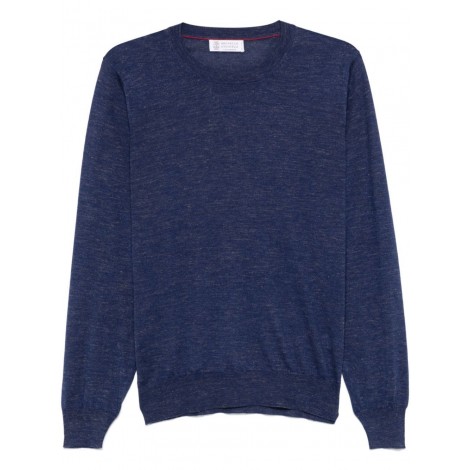 Brunello Cucinelli Long Sleeve Crew-Neck Sweater