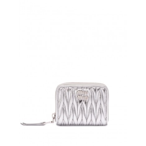 Miu Miu Small Matelassé Nappa Leather Wallet