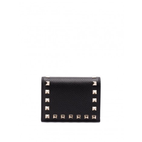 Valentino Garavani `Rockstud` Flap French Wallet