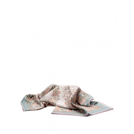 Gucci `Gucci Interlocking G` Floral Print Foulard