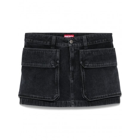 Diesel `De-Ton` Mini Denim Skirt