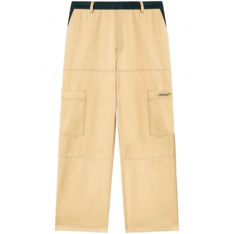 Off White `Stitch Cotgab` Straight Cargo Pants