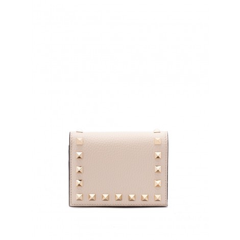 Valentino Garavani `Rockstud` Flap French Wallet