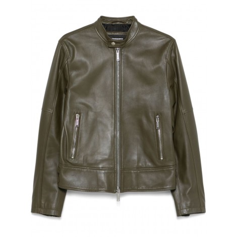 Dsquared2 Leather Biker Jacket