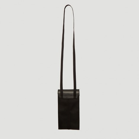 Mini Buckle Cross Body Bag in Black