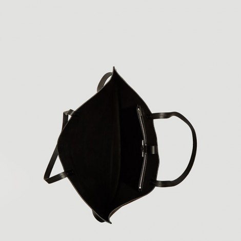 Tri-Buckle Tote Bag in Black