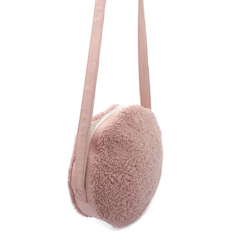 Handbag In Pink Shearling