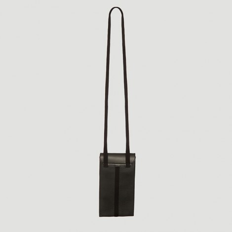 Mini Buckle Cross Body Bag in Black