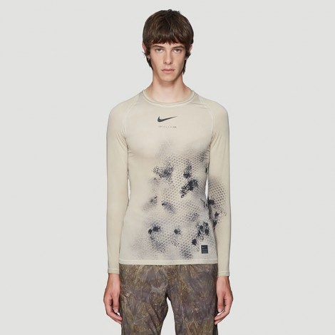 X NIKE Long-Sleeve T-Shirt in Beige