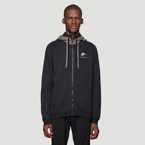 x NIKE Zip-Up Sweatshirt in Black