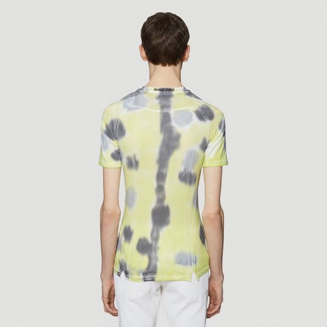 X NIKE Pro Fit Laser Logo Sponge T-Shirt in Camo Green