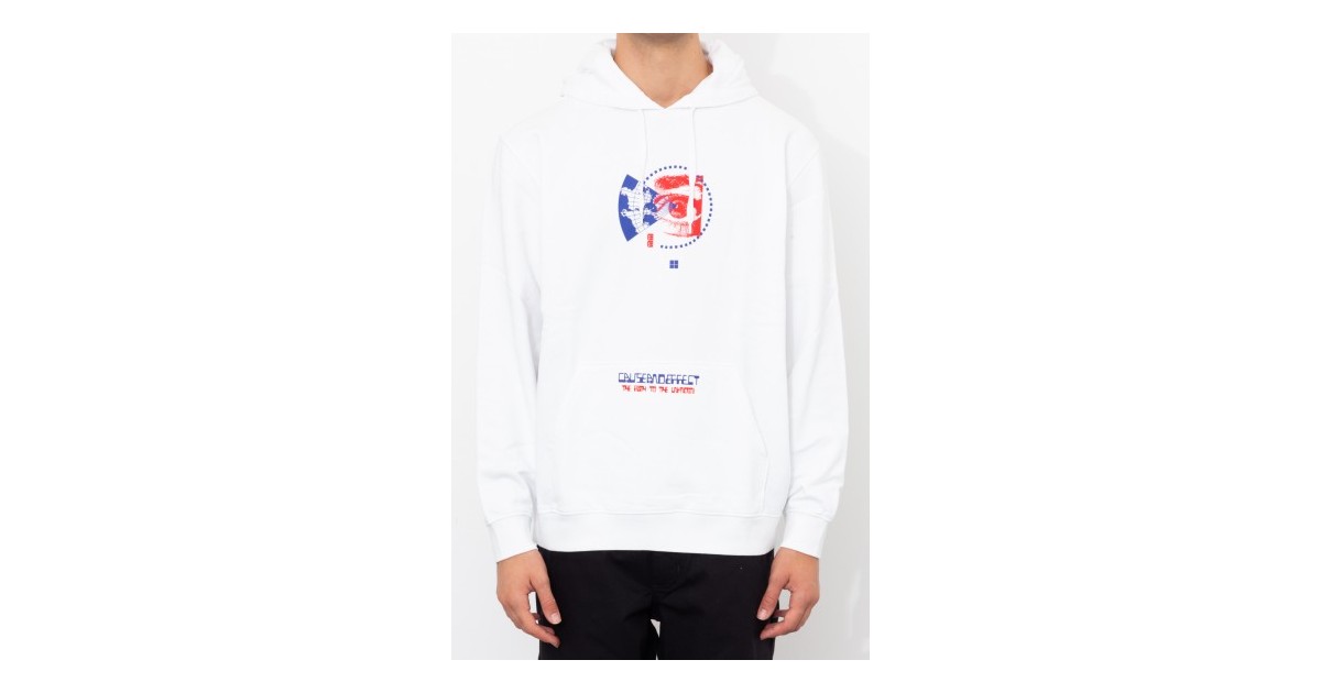 vans off the wall white hoodie