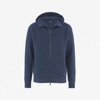 Cardigan With Zip And Man Hood