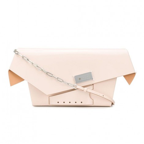 pale pink leather bag