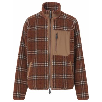 burberry men's mixed plaid quilted shirt jacket